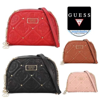 GUESS Quilted Double Zip Sling Bag