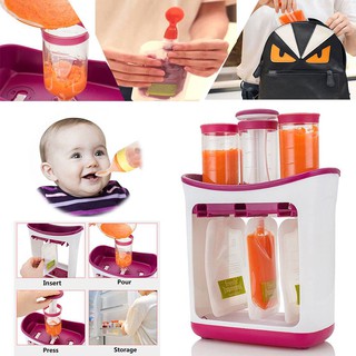jR0M Fresh Squeeze Station Baby Weaning Food Puree Filling Machine Food Storage Tool◇