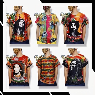 Bob Marley Rasta Reggae TShirt Batik Shirt Dashiki Bohemian Rhapsody