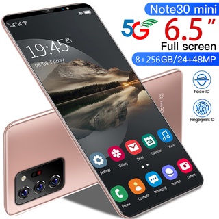 Sunsumg Phone Note30mini 5G Cellphone Sale 8GB + 256GB Android Cellphone Mobile phones on sale CP