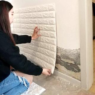 70x30cm DIY 3D Wall Stickers Self Adhesive Foam Brick Room Decor Wallpaper Wall Decor