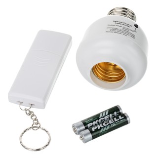 E27 Wireless Remote Control Switch Light Bulb Socket (AC 110~250V) (7)
