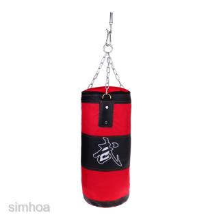 60cm Kickboxing Training Bags Martial Art Punching Sandbag Heavy Duty Hanging Chains Four Part Set (3)