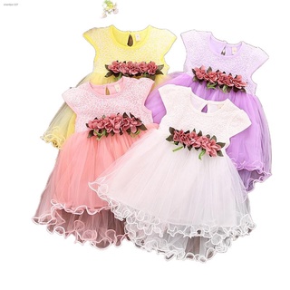✜Ready Stock Baby Girls Clothes Girls Dress Sleeveless Princess Dress Birthday Dress Kids Tutu Dress
