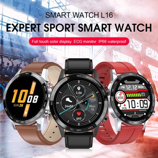 L16 Smart Watch Men ECG+PPG IP68 Waterproof Bluetooth Music Blood Pressure Heart Rate Fitness Tracker Sports Smartwatch