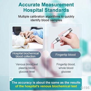 ◕☎Cofoe 50pcs Blood Glucose Meter Set with Blood Test Strips+Lancets+1 Lancing Glucometer Monitoring
