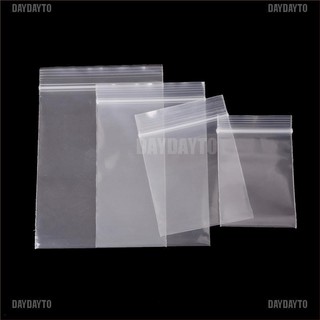 [DAYDAYTO] 100Pcs 0.12mm Thick Selfseal Bags Resealable Plastic Zip Lock Packaging Bags