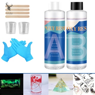 COD& Epoxy Resin Kit Crystal Clear Hardener Kit Easy Mix DIY Supplies For Art Casting Resin Jewelry Projects