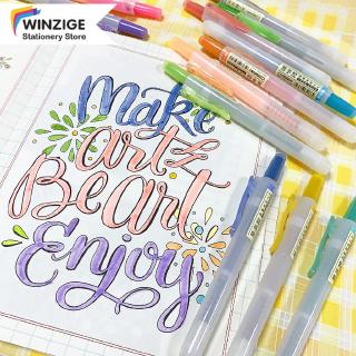 Winzige 6Colors Highlighter Pen Set Marker Pen Color Pen Fluorescent Watercolor Drawing Pen