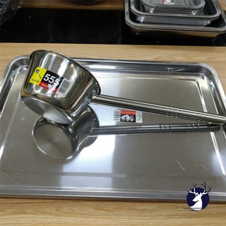 【Philippines Ready Stock】 【COD】❖STAINLESS STEEL SOUP DIPPER SOUP LADLE LONG HANDLE THICK DURABLE KIT