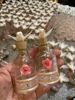 Dove & Rose Glass Bottle Debut Wedding Souvenirs Giveaways (7)