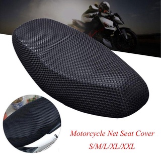【Stock】 Cushion Motorcycle Net Seat Cover Electric Bike 3D Mesh