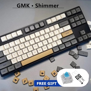 Shimmer Keycaps PBT XDA Ball Cap Profile Dye-sublimation Mechanical Keyboard Keycap Keys Suitable for 71 104 98 87 84 68 64 61 Keyboard