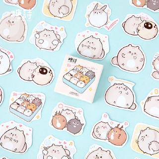 Little Fat Mouse Creative Boxed Sticker Stationery Flakes Scrapbooking DIY Decorative Stickers
