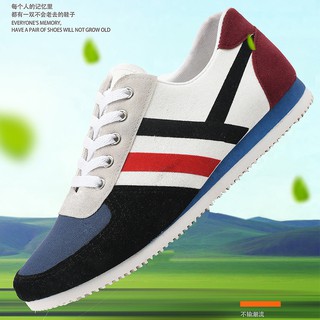 ﹉๑✵2021 autumn new men s shoes student fashion casual sports shoes men s light flat running shoes