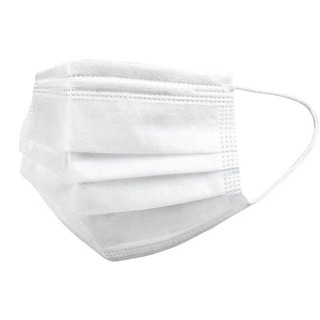 50pcs White 3-ply Disposable Surgical Face Mask