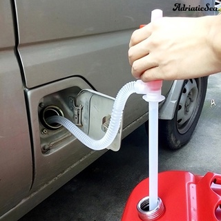 adriaticsea Siphon Pump Hand Manual Gas Transfer Oil Liquid Plastic Syphon Transfer Pump for Car