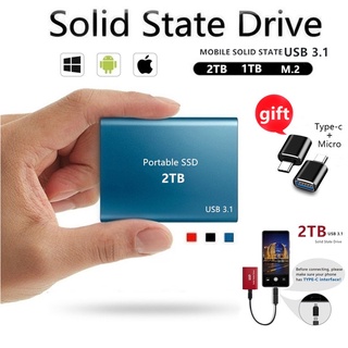 USB 3.0 Mini 1TB/2TB/4TB/8TB SSD High Speed Portable External Hard Drives Data Storage