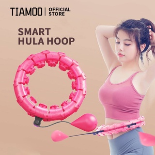 TIAMOO Adjustable Exercise Weighted Smart Hula Hoop Shaper Weight Loss Massage Hula Hoop Fitness