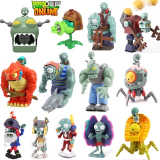 Plant Vs Zombie Pirate Peashooter Zombie boss Action Figure Model Toy dolls Shooting Toy Kids Gifts For boys