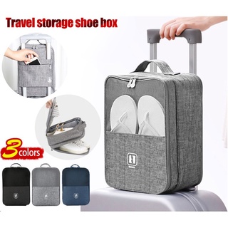 【Ready Stock】✓✙3 in 1 Travel Shoe Bags Waterproof Portable Mesh Shoe bags-Double Layer for Men Women (2)
