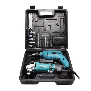 Makita New Drill With grinder set(Blue) (3)