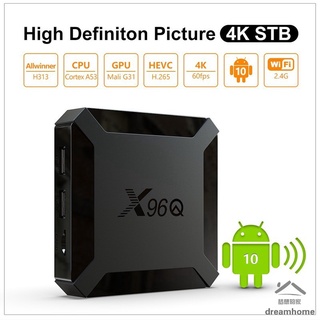 X96Q Android TV Box Smart 10.0 2GB+16GB 4K Netflix Youtube Set Top Box Media Player X96 tv box