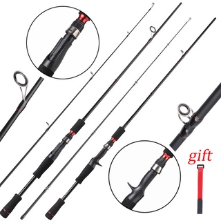 Travel Portable 2 Sections Glass Fiber Spinning/Casting Fishing Rod Ultralight Rod Fishing Tackle