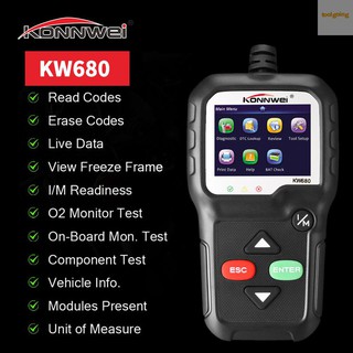 Toolgoing KONNWEI OBDII CAN Diagnostic Tool Car Code Reader KW680 Engine Light Scan Tool OBD II Scanner for Cars Since 1996