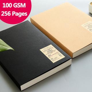 Super Thick 100 GSM Ready Stock !!! B5 Size Sketchbook Kraft cardboard cover Art school notepad large size Two colors are in stock. (1)