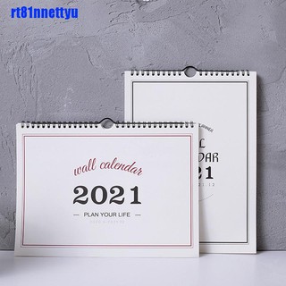 Ready Stock/๑【COD•NET】2021 Minimalism Plan Book Mini Wall Calendar DIY Portable Desk Calendars