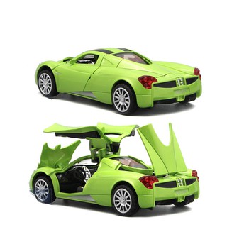 1:32 Sports Car Model Pagani Wind Son Alloy Car Model Sound And Light Pull Back Vehicle Kid's Toy