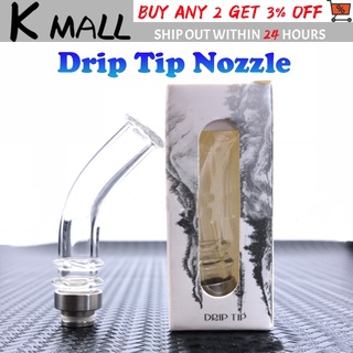 ❤Rainbow/Transparent Drip Tip Glass 510/810 Long Drip Tip for Atomizer♫