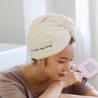 Women's Fashion Super Absorbent Water-drying Cap Home Bag Headscarf Shampoo Towel Shower Cap Cute Ha