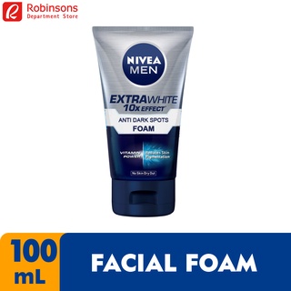 Nivea Men Extra Whitening Pore Minimiser Facial Foam 100ml