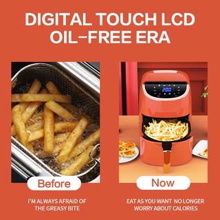 Air Fryer Digital Touch Display No-smoke Roast Intelligent Electric Fryer Support Timer Temperature (8)