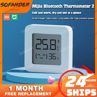 【Ready stock】Mijia Bluetooth Thermometer 2 Wireless Smart Electric LCD Digital Hygrometer Humidity Sensor