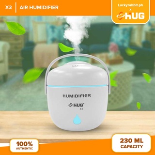 X3 230ml Mini Bucket Air Humidifier with LED Colorful Light - Luckyrabbit x HUG