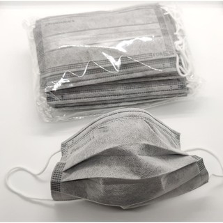 Grey Surgical Face Mask 3ply Disposable Protective Mask with Box - 50pcs
