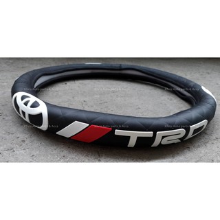 【in stock】 steering wheel TRD Style Car Universal 38cm Steering Wheel Cover Silicone Rubber