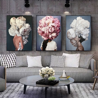 【New product】Flower women bird abstract beauty oil painting canvas painting home decoration painting