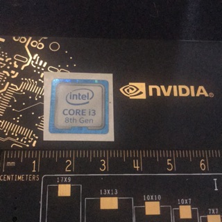 1.8x1.8cm Intel Core i3 8th Gen Logo Sticker for Laptop Accessories