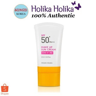 【Ready Stock】▧☇HOLIKA Make Up Sun Cream Tone SPF50+PA+++ 60ml Korean Cosmetics