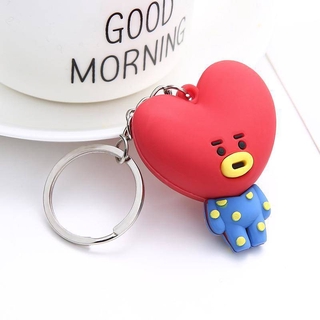 Kpop BT21 Bts Cartoon Toy Doll Key Ring Bag Pendant Keychain (1)