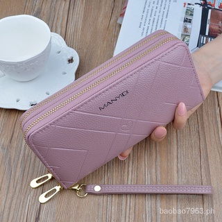 Wallet Fashion Big Coin Purse Female New Long Zipper Handheld Ladies Phone Bag2021Capacity Embossed Double Layer
