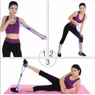 WNC Women Workout Yoga Pull Rope / Pilates Fitness Elastic Resistance Bands