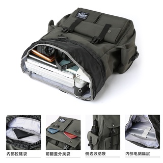 Foldable Bags Trendy Brand Backpack Men's Casual Japanese Junior High School High School and Colleg