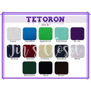 Tetoron Fabric Tela Cloth Set B
