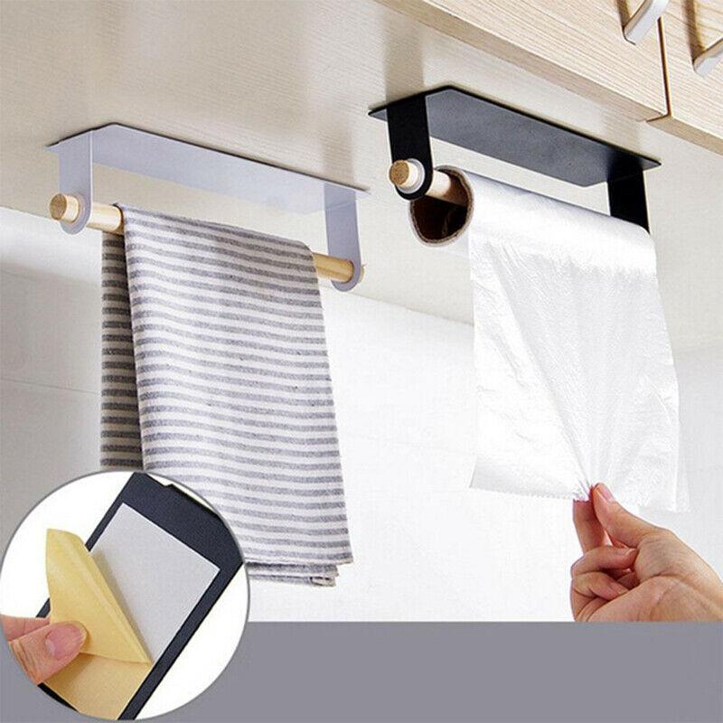 Self-Adhesive Paper Towel Holder Under Cabinet For Kitchen Bathroom (1)
