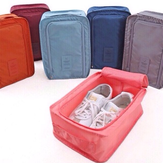 5 Colors Convenient Travel Storage Shoe Bag Nylon Mesh Waterproof Foldable Portable Organizer Zipper